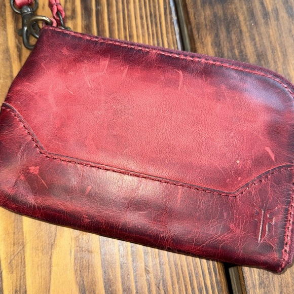 Frye Red Melissa Wristlet. Gently worn.